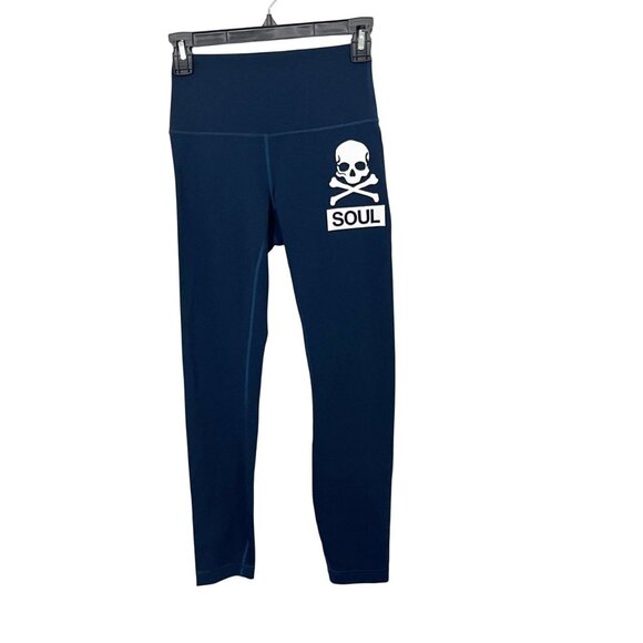 Lululemon x Soul Cycle Wunder Under Leggings Navy Blue - Size 4 - Picture 1 of 8